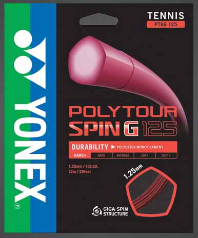 Yonex PolyTour Spin Tennis String. Tennis String, Tennis Stringing, Tennis Restringing, Tennis Restring, Change Tennis String, Tennis String Repair, Tennis String Replacement