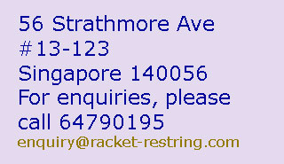 Racket Restring Address & Contact number