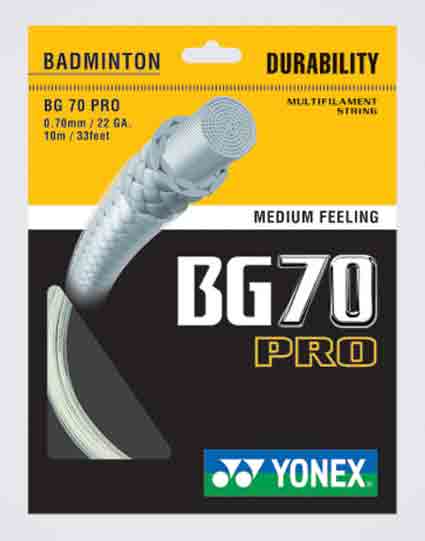 Yonex BG70 Pro badminton string. Badminton String, Change Badminton String, Badminton Stringing, Badminton String Repair, Badminton Restring, Badminton Restringing, Replace Badminton String, Badminton String Replacement